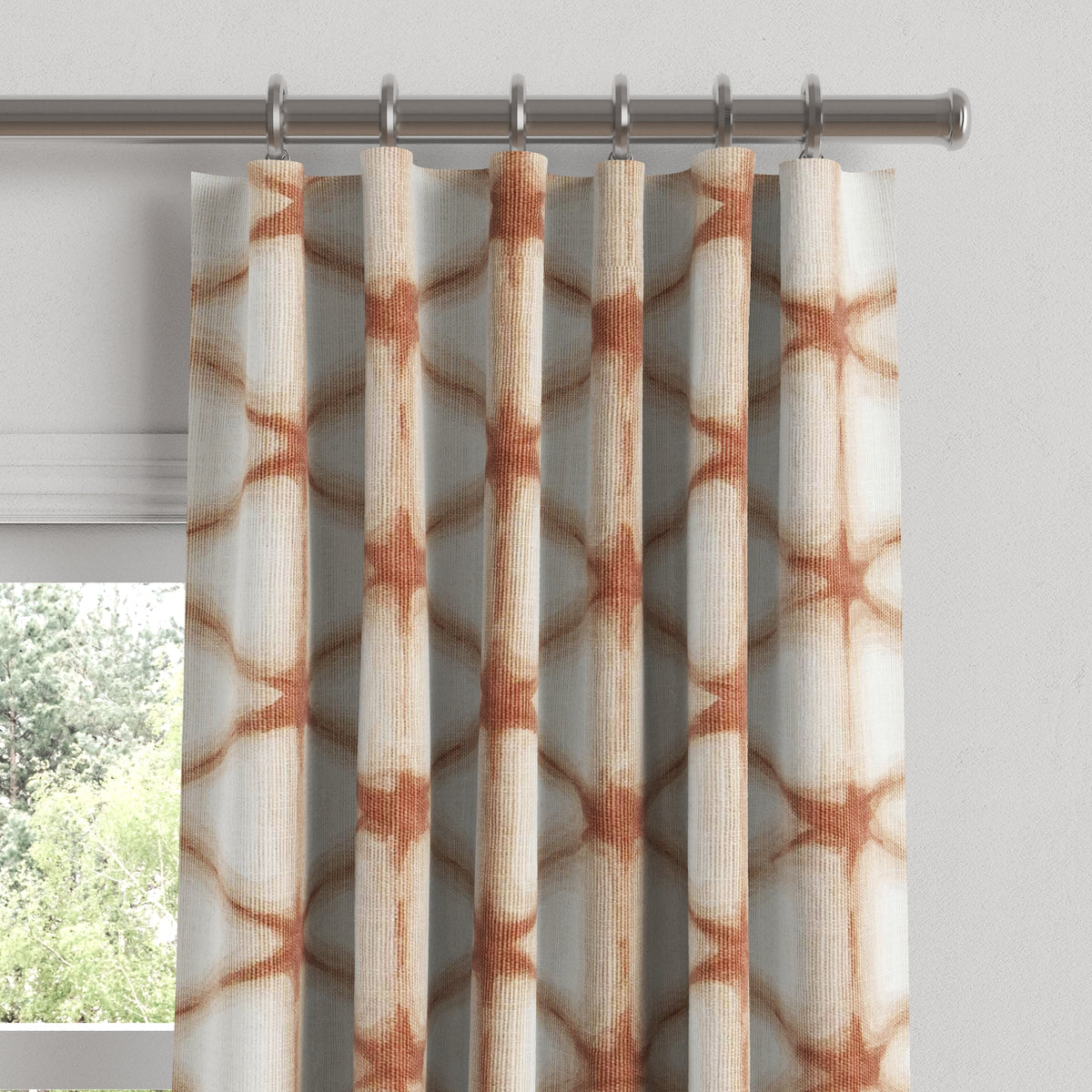 Convertible Drapery in Point Taken - Coral