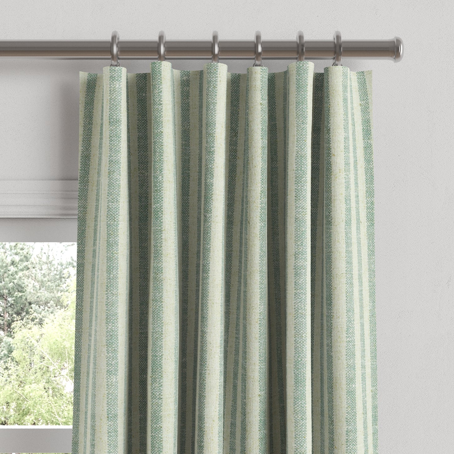 Convertible Drapery in Candy Shop Stripes - Bottleglass