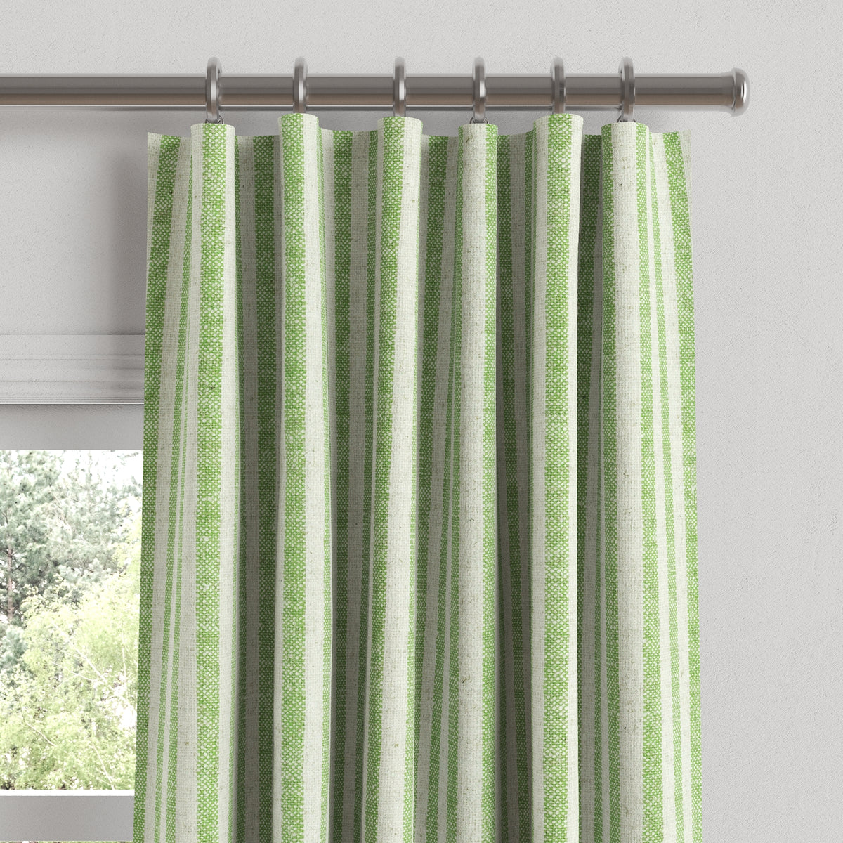 Convertible Drapery in Candy Shop Stripes - Lime