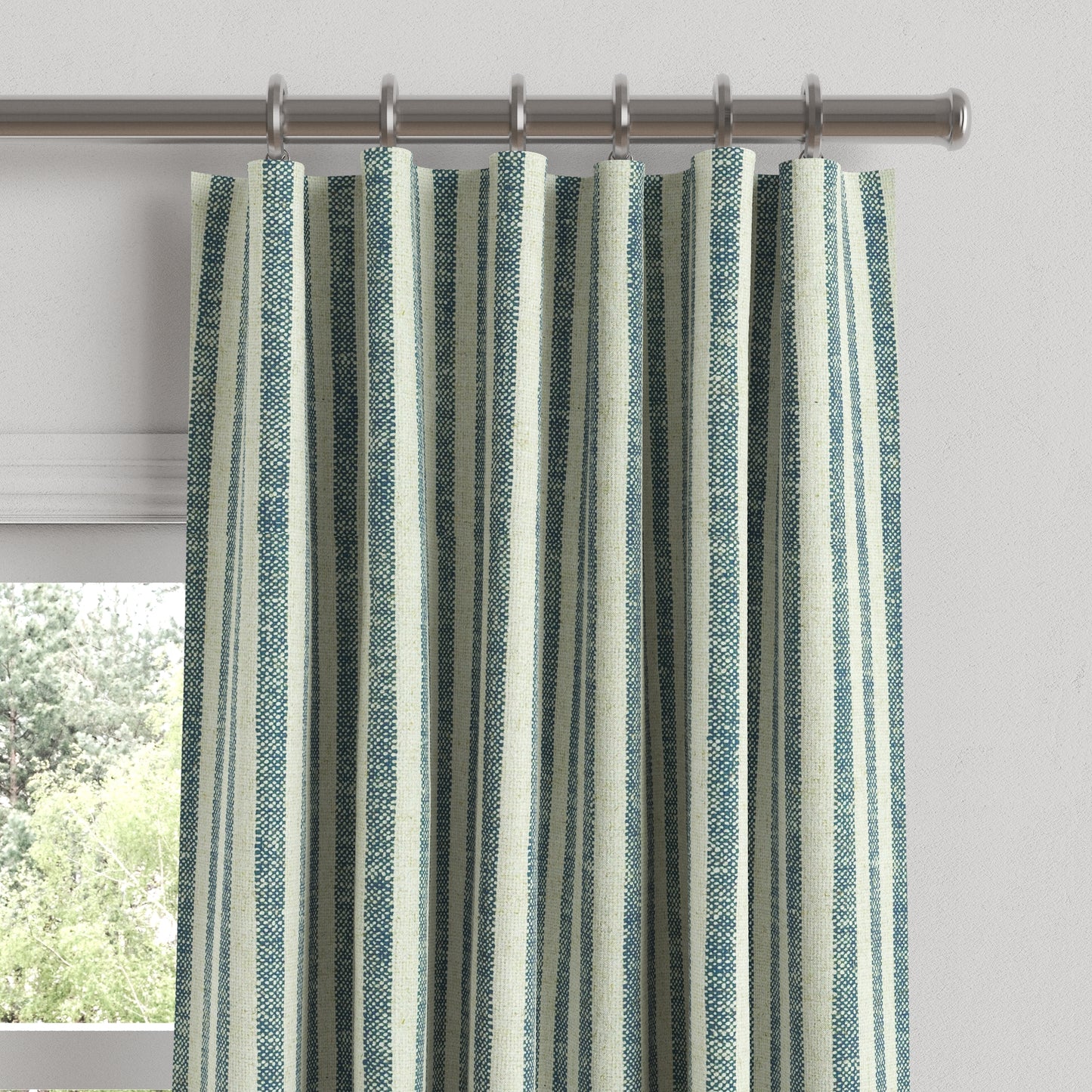 Convertible Drapery in Candy Shop Stripes - Navy
