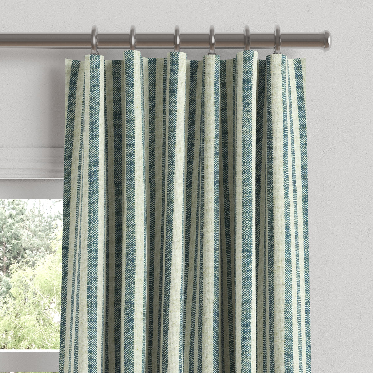 Convertible Drapery in Candy Shop Stripes - Navy