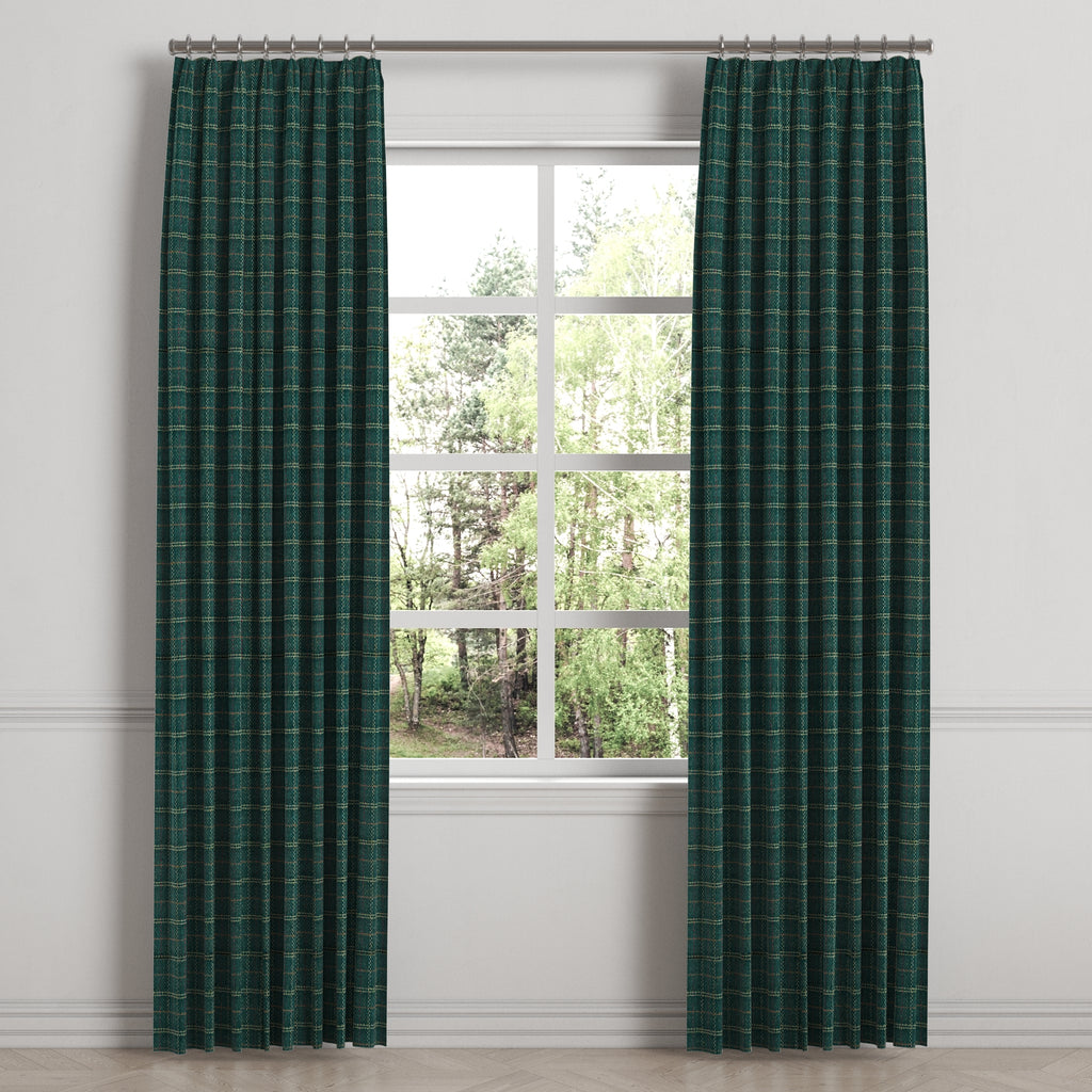 Euro Pleat Drapery in After Hours - Green