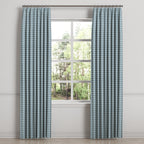 Euro Pleat Drapery in Luxe Gingham - Chambray