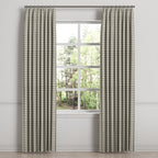 Euro Pleat Drapery in Luxe Gingham - Chocolate