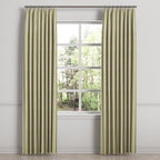 Euro Pleat Drapery in Woven Cotton - Sand