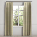 Euro Pleat Drapery in Woven Cotton - Beige