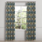 Euro Pleat Drapery in Petal Press - Aquamarine