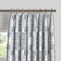 Euro Pleat Drapery in Groovy - Denim