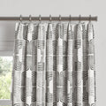 Euro Pleat Drapery in Groovy - Pewter
