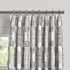 Euro Pleat Drapery in Groovy - Pewter