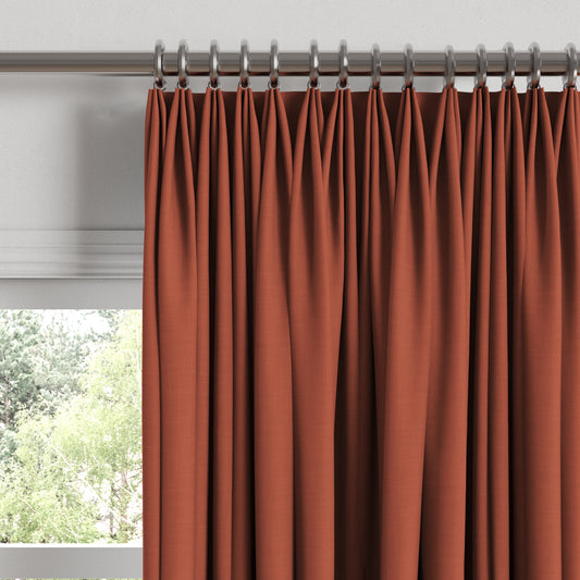 Euro Pleat Drapery in Classic Linen - Canyon