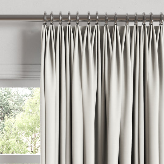 Euro Pleat Drapery in Classic Linen - Cloud