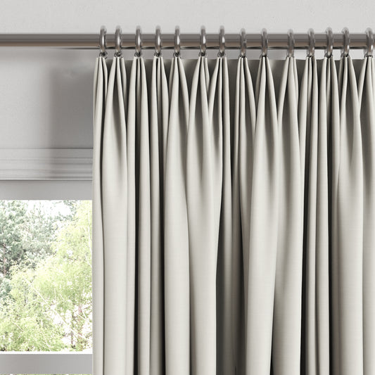 Euro Pleat Drapery in Classic Linen - Oat