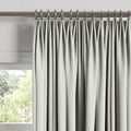 Euro Pleat Drapery in Classic Linen - Silver
