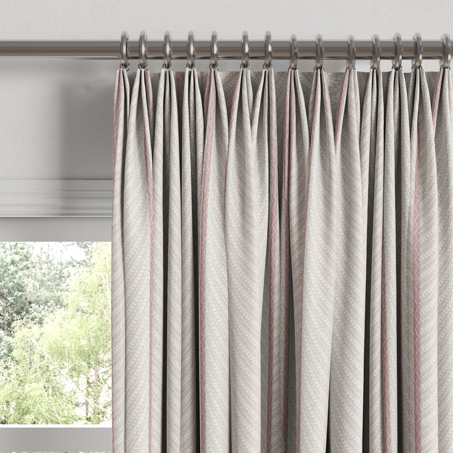 Euro Pleat Drapery in Ophelia - Pink
