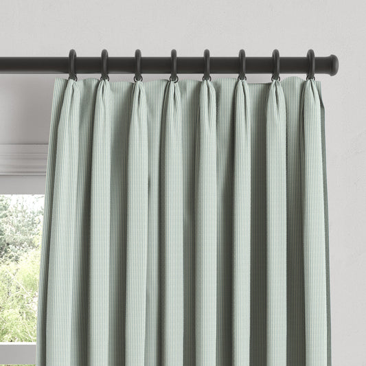 Euro Pleat Drapery in Baldwin - Liberty Blue