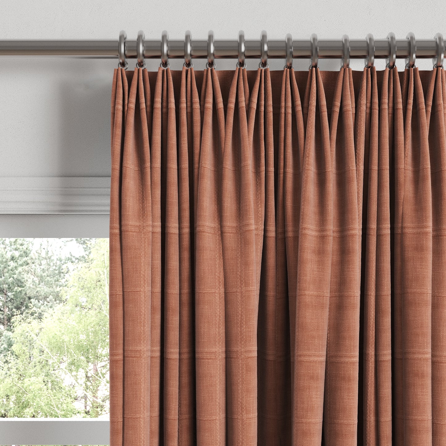 Euro Pleat Drapery in Moray - Clay