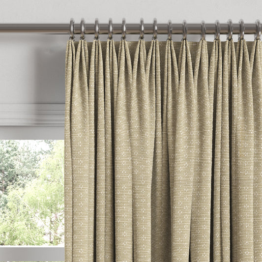 Euro Pleat Drapery in Ditsy - Latte
