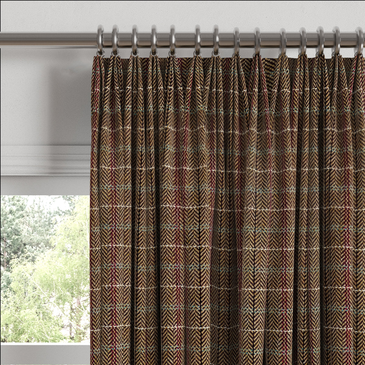 Euro Pleat Drapery in After Hours - Espresso
