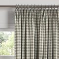 Euro Pleat Drapery in Luxe Gingham - Chocolate