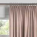 Euro Pleat Drapery in Woven Cotton - Pink