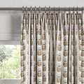 Euro Pleat Drapery in Mini Florals - Birch