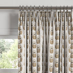 Euro Pleat Drapery in Mini Florals - Birch
