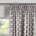 Euro Pleat Drapery in Mini Florals - Mulberry