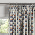 Euro Pleat Drapery in Mini Florals - Pottery