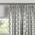Euro Pleat Drapery in Mini Florals - Sky Garden