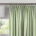 Euro Pleat Drapery in Candy Shop Stripes - Lime