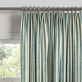 Euro Pleat Drapery in Candy Shop Stripes - Navy