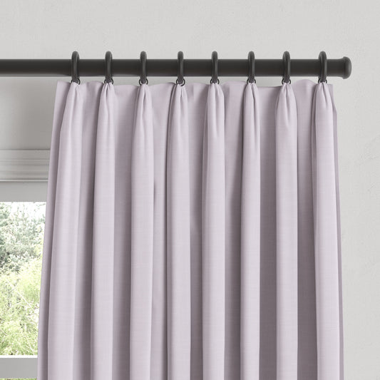Euro Pleat Drapery in Classic Linen - Lavender
