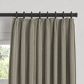 Euro Pleat Drapery in Classic Linen - Stone