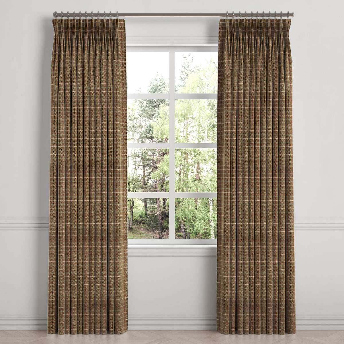 Pinch Pleat Drapery in After Hours - Espresso