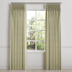 Pinch Pleat Drapery in Woven Cotton - Sand
