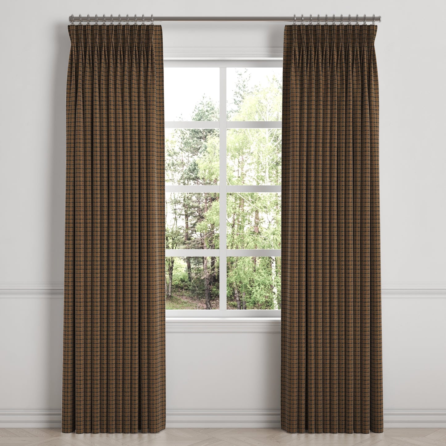 Pinch Pleat Drapery in Speakeasy - Tobacco