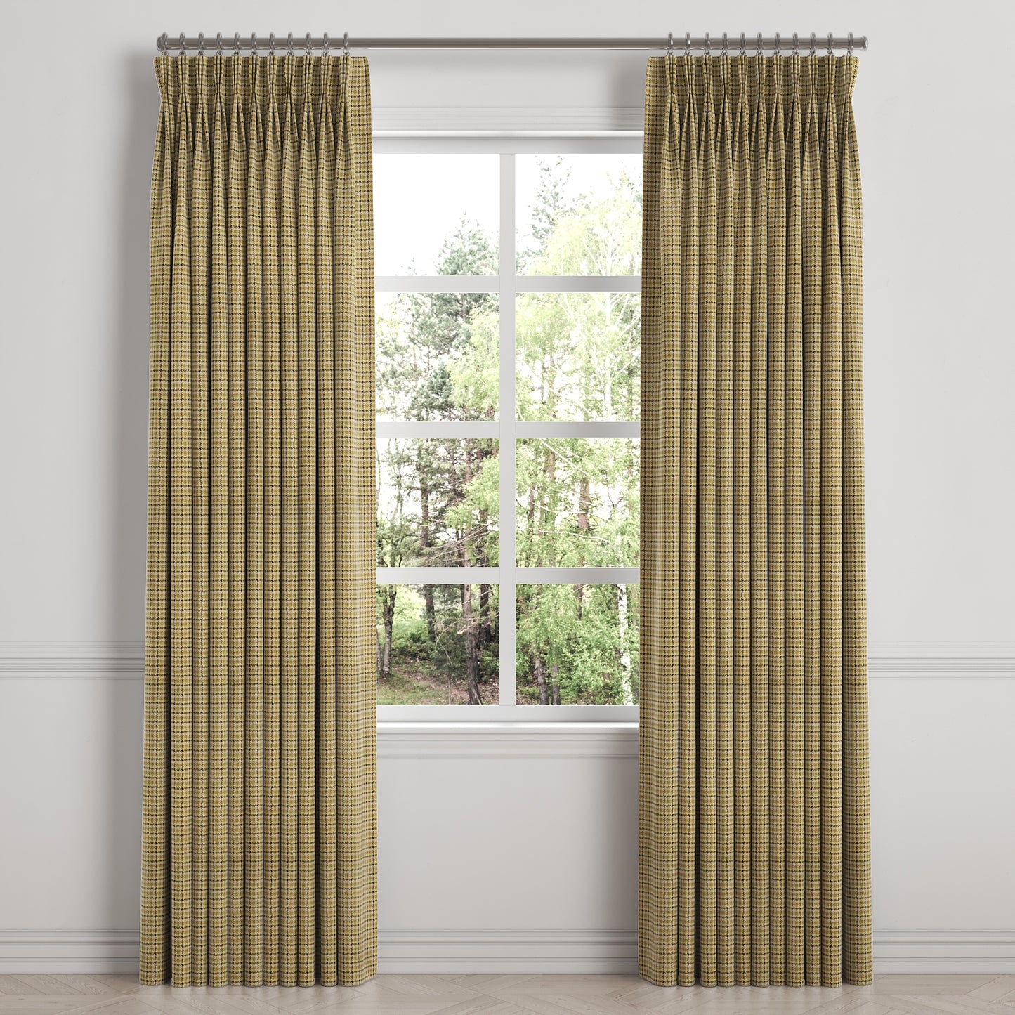 Pinch Pleat Drapery in Speakeasy - Woodland