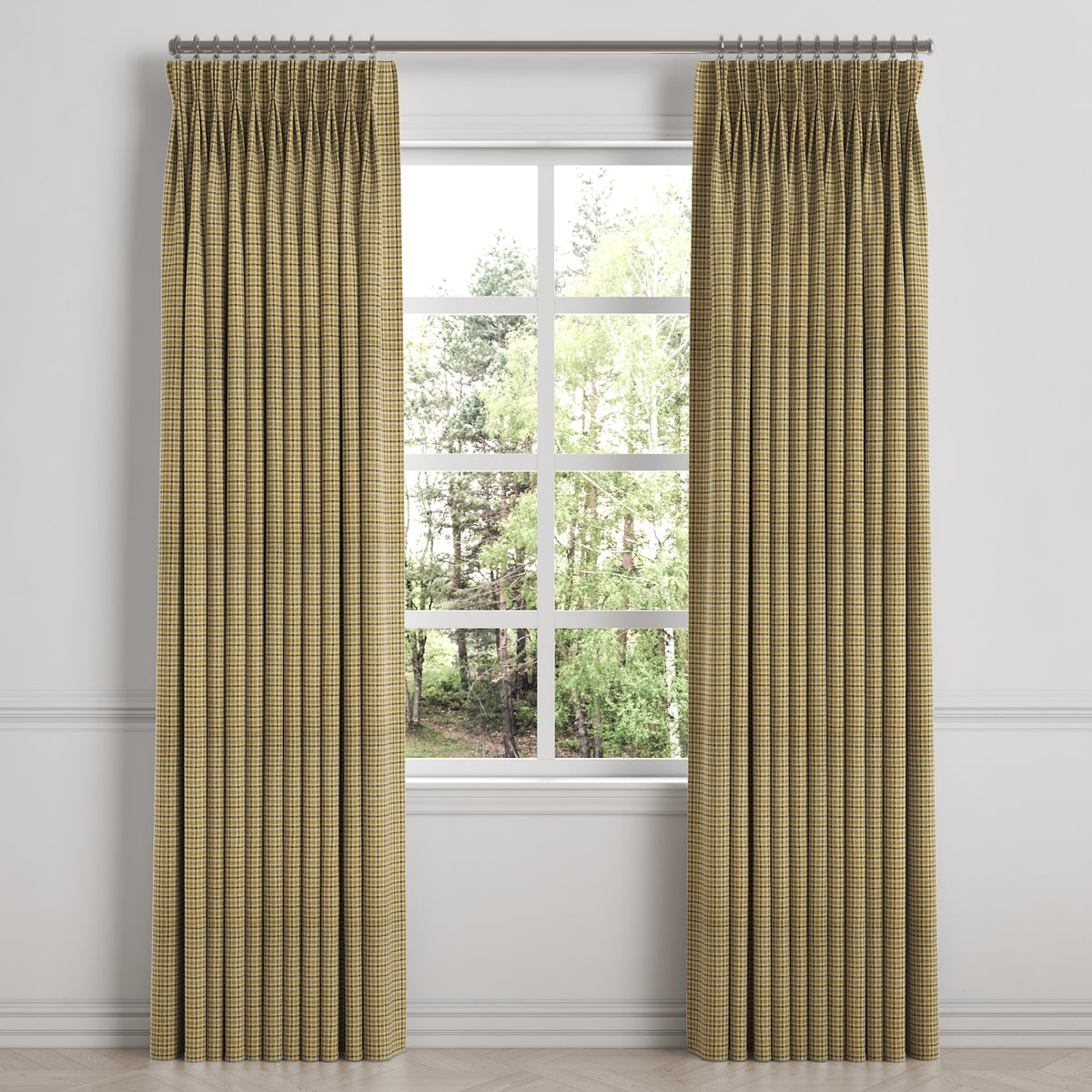 Pinch Pleat Drapery in Speakeasy - Woodland