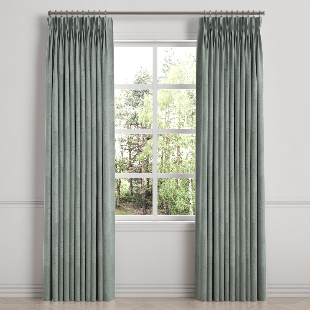 Pinch Pleat Drapery in Make Waves - Dove