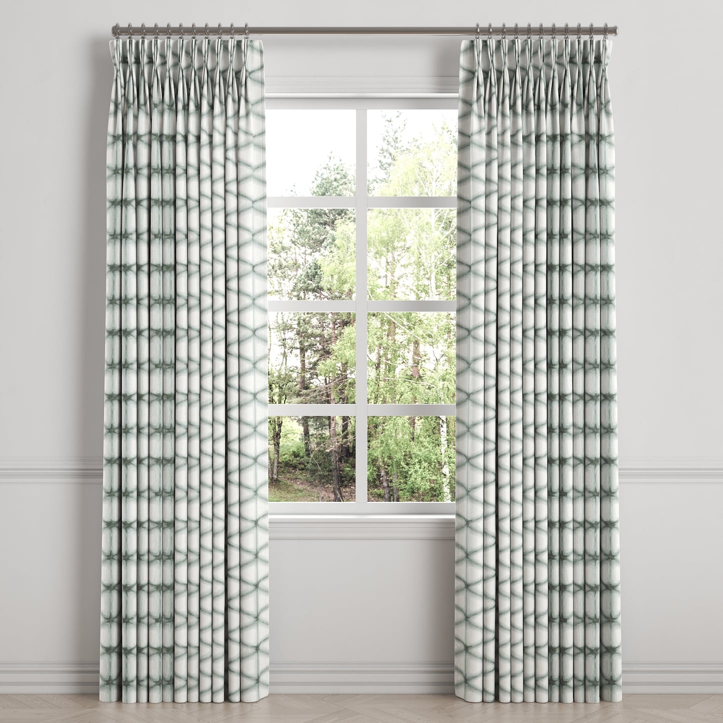 Pinch Pleat Drapery in Point Taken - Frost