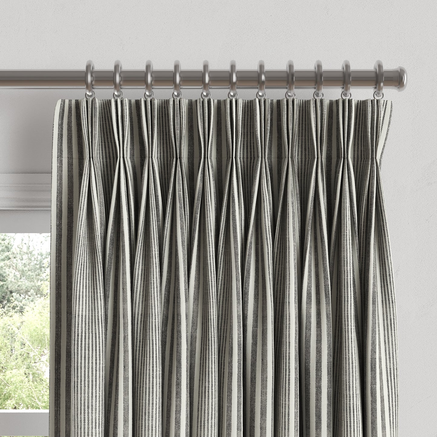 Pinch Pleat Drapery in All Lined Up - Loon