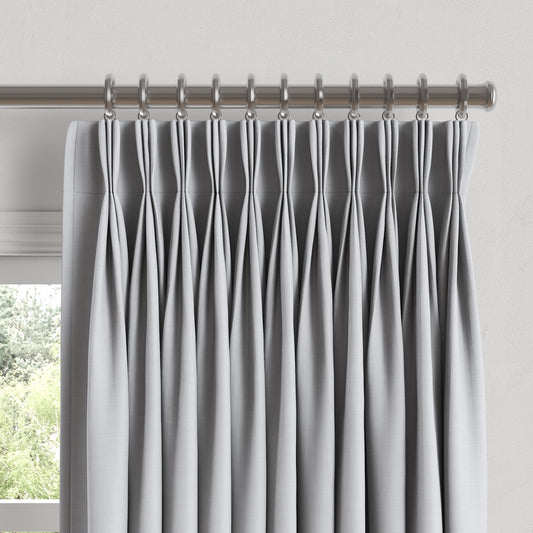 Pinch Pleat Drapery in Classic Linen - Bermuda