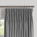 Euro Pleat Drapery in Classic Linen - Cement