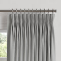 Pinch Pleat Drapery in Classic Linen - Grey