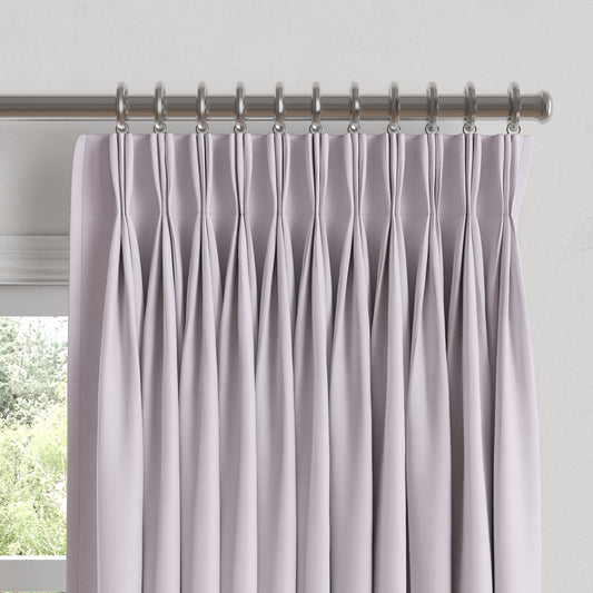 Pinch Pleat Drapery in Classic Linen - Lavender