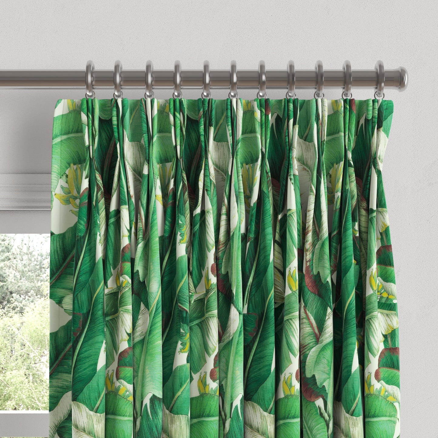 Pinch Pleat Drapery in Island Breeze