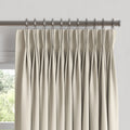 Pinch Pleat Drapery in Lush Linen - Antique White