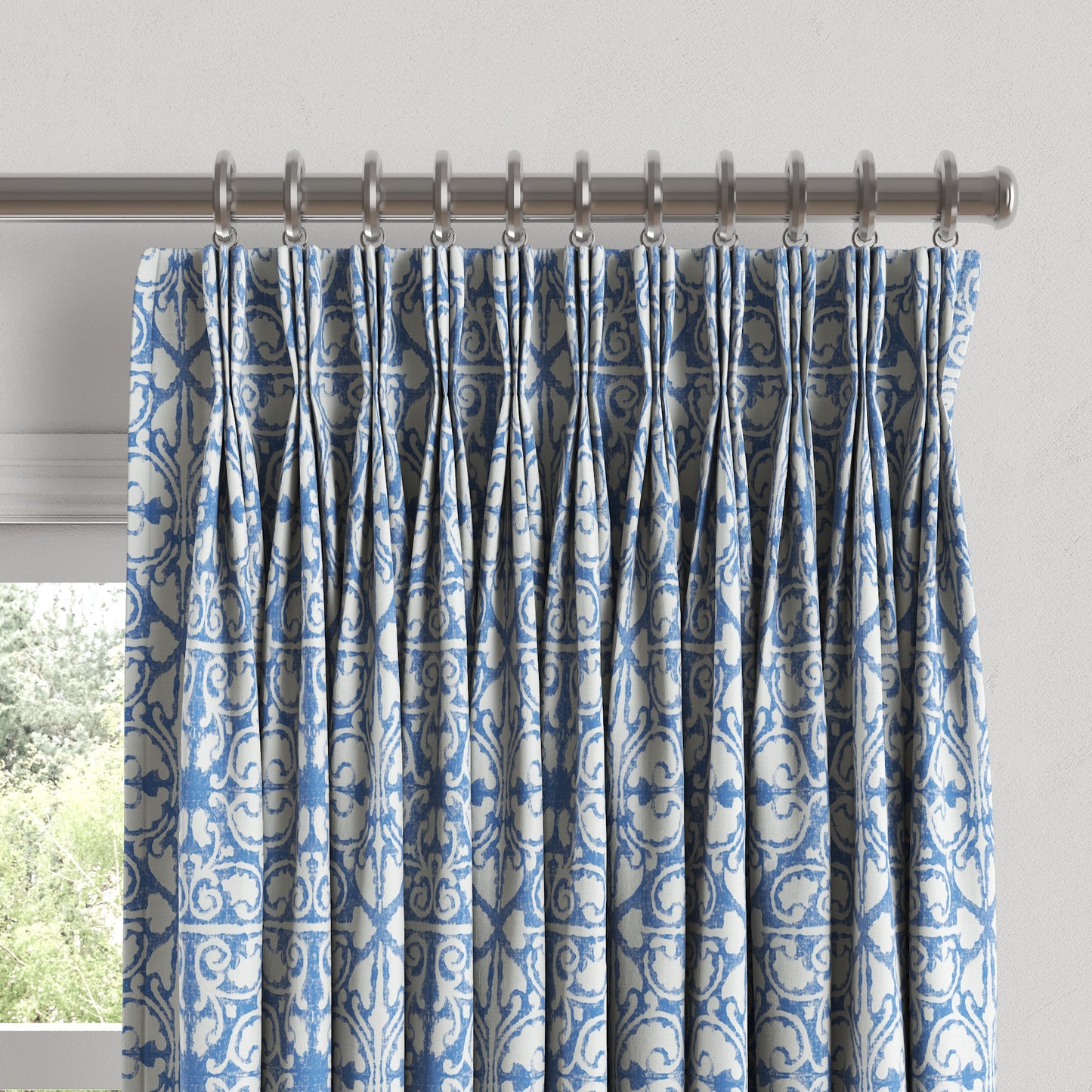 Pinch Pleat Drapery in Palazzo - Chambray
