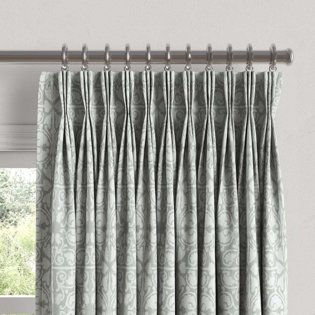 Pinch Pleat Drapery in Palazzo - Gray